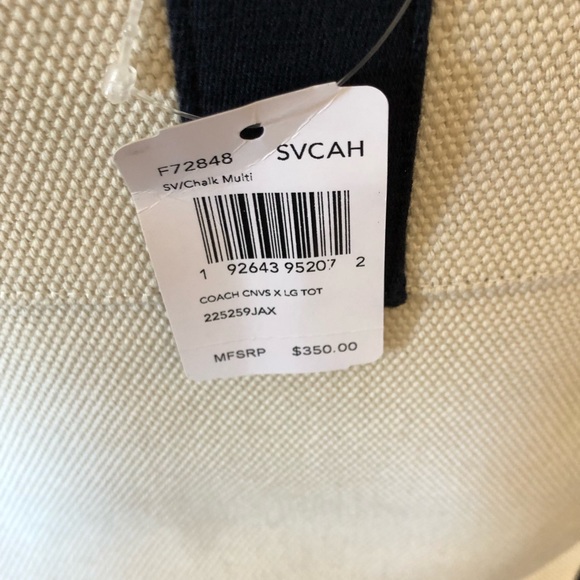 NWT Coach canvas Tote&wristlet - Picture 6 of 8